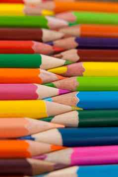 彩色的铅笔安排联锁模式