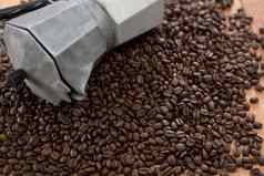 咖啡豆子金属咖啡壶