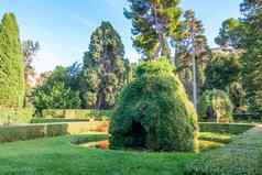 著名的意大利文艺复兴时期的花园tivoli花园公园树别墅d’este意大利