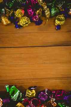 色彩斑斓的包装巧克力表格万圣节