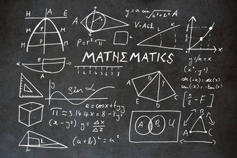 复合图像数学文本几何形状