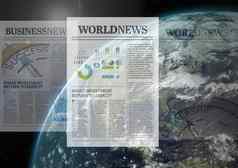 报纸世界全球过渡