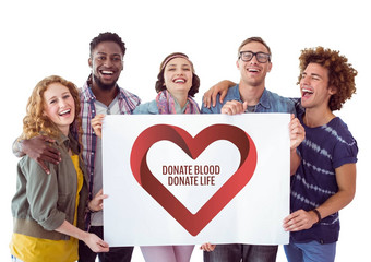 集团人捐赠血捐赠生活文本心图形