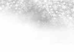 雪花圣诞节模式空白空间灰色