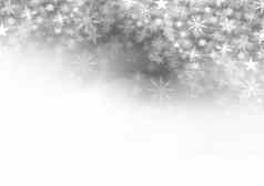 雪花圣诞节模式空白空间灰色