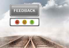 反馈按钮笑脸满意度脸审查火车跟踪