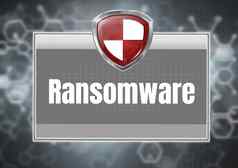 ransomware保护安全盾灰色盒子