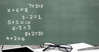 数学教育总结黑板上学校