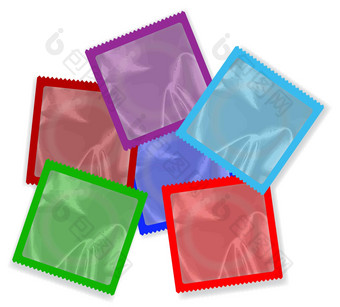 避孕套颜色集合
