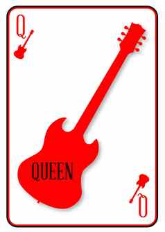 红色的角吉他女王