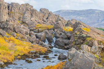 Thingvellir国家公园冰岛溺水豆荚