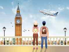 夫妇旅行伦敦