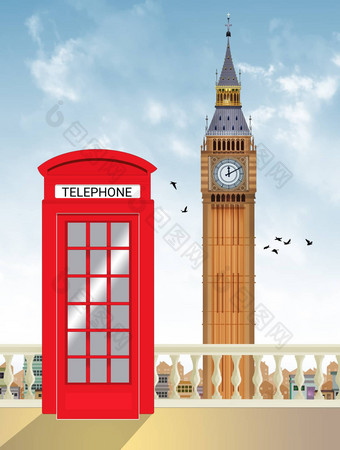 红色的电话盒子<strong>大爆炸</strong>伦敦