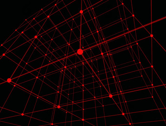 色彩斑斓的红色的点现代风格黑色的背景纺织设计纹理摘要壁纸大纲背景黑色的大纲空间背景薄行插图艺术背景