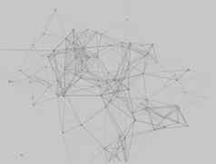 点行几何梯度三角形模式背景未来主义的设计背景图标点行灰色的背景