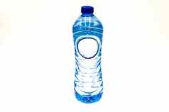 蓝色的塑料水瓶