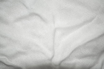 白色织物纹理背景皱巴巴的白色织物纹理