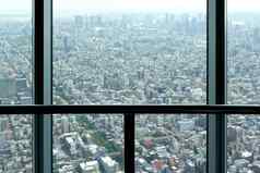 城市景观路建筑观光塔日本