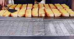 烧烤户外黄油大蒜面包泰国市场