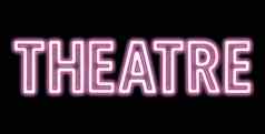 粉红色的霓虹灯剧院标志