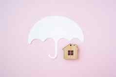 房子保险概念房子保护