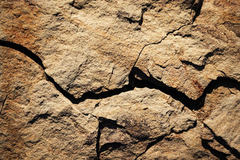 裂痕细节赭石岩石