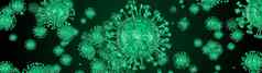 显微镜病毒细胞流感大流行细菌致病源医疗健康风险电晕科维德警报Sos