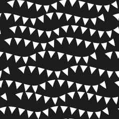 黑色的单色无缝的模式几何重复纹理没完没了的背景插图