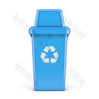 蓝色的塑料回收本