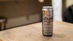 干含酒精的朝日啤酒啤酒科比日本
