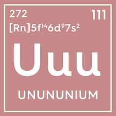 乌努尼姆过渡金属化学元素mendeleev的