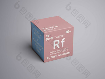 rutherfordium过渡金属化学元素mendeleev 