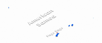 地图美国萨摩亚等角的角度来看插图