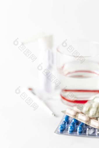 医学药片胶囊玻璃水
