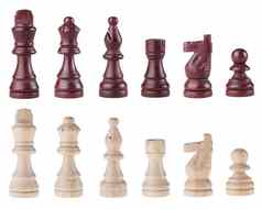 国际象棋块孤立的白色背景