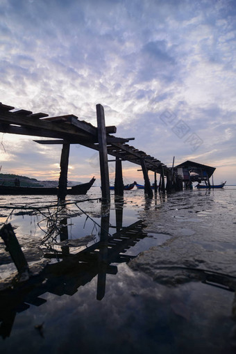木桥jelutong<strong>槟城</strong>渔夫小屋在哪里码头低潮早....
