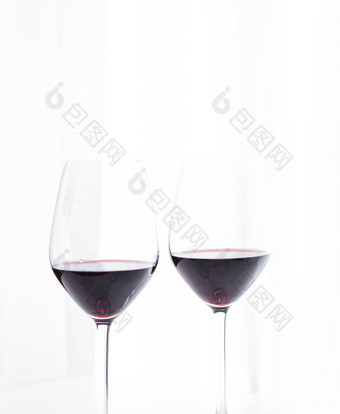 眼镜红色的酒有机饮料产品