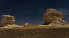 白色沙漠法拉夫拉撒哈拉沙漠埃及