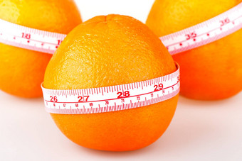 橙子裁缝统治者橙色饮食水果希利维生素饮食帮助失去重量
