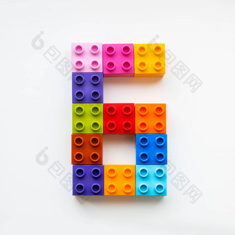 数量使色彩斑斓的<strong>构造</strong>函数块玩具砖说谎订单使数量教育过程学习数字孩子五彩缤纷的玩具细节