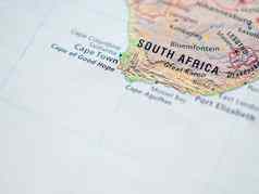 世界地图焦点共和国南非洲rsa腿