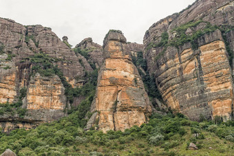 泥石流徒步旅行小道提升ploughmans头左沟