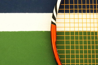 网球球拍操场上法院标记<strong>体育运动背景</strong>