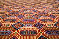 色彩鲜艳的地毯递减的角度来看