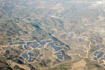 空中视图太阳能农场圣诞老人公正葡萄牙