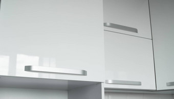 白色漆厨房外墙舒适的厨房现代白色厨房清洁室内设计