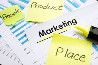 市场营销报告棒单词产品人的地方促销活动