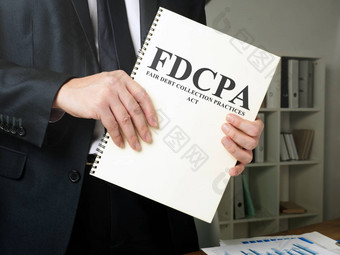 男人。持有公平债务集合实践行为fdcpa