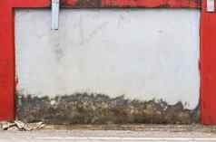 难看的东西街墙纹理背景红色的边境框架中期