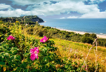 美丽tranguil<strong>海景</strong>夏天